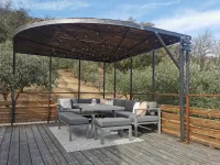 Le dôme géodésique : terrasse